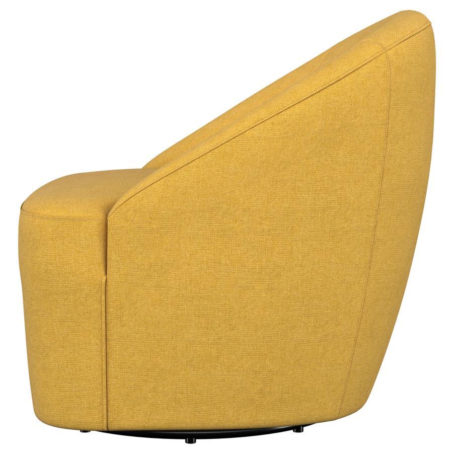 Leon - Upholstered Barrel Accent Swivel Chair by Coaster Fine Furniture | Bel Furniture