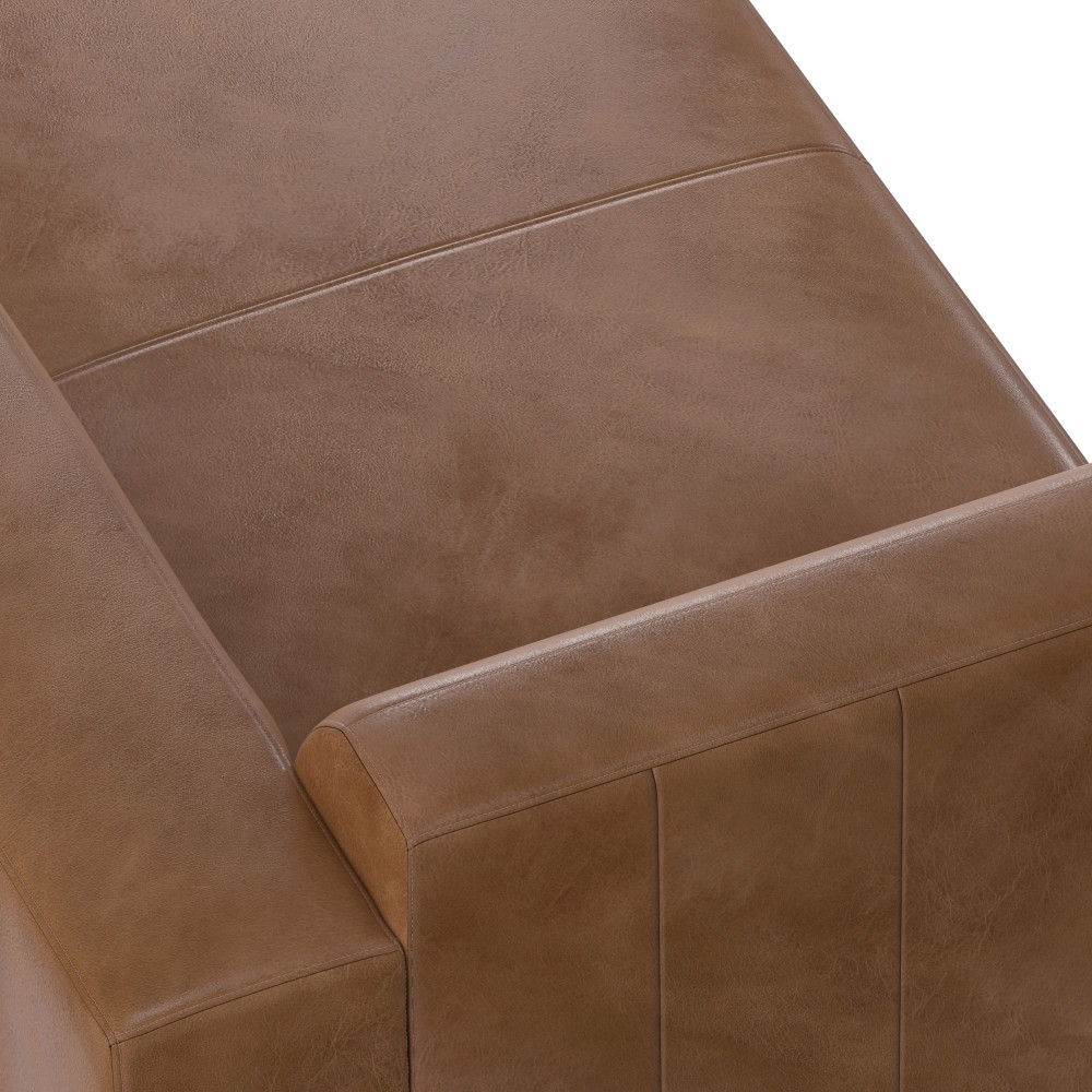 Rex - Right Chaise Sofa Module - Brown by Simpli-Home | Bel Furniture