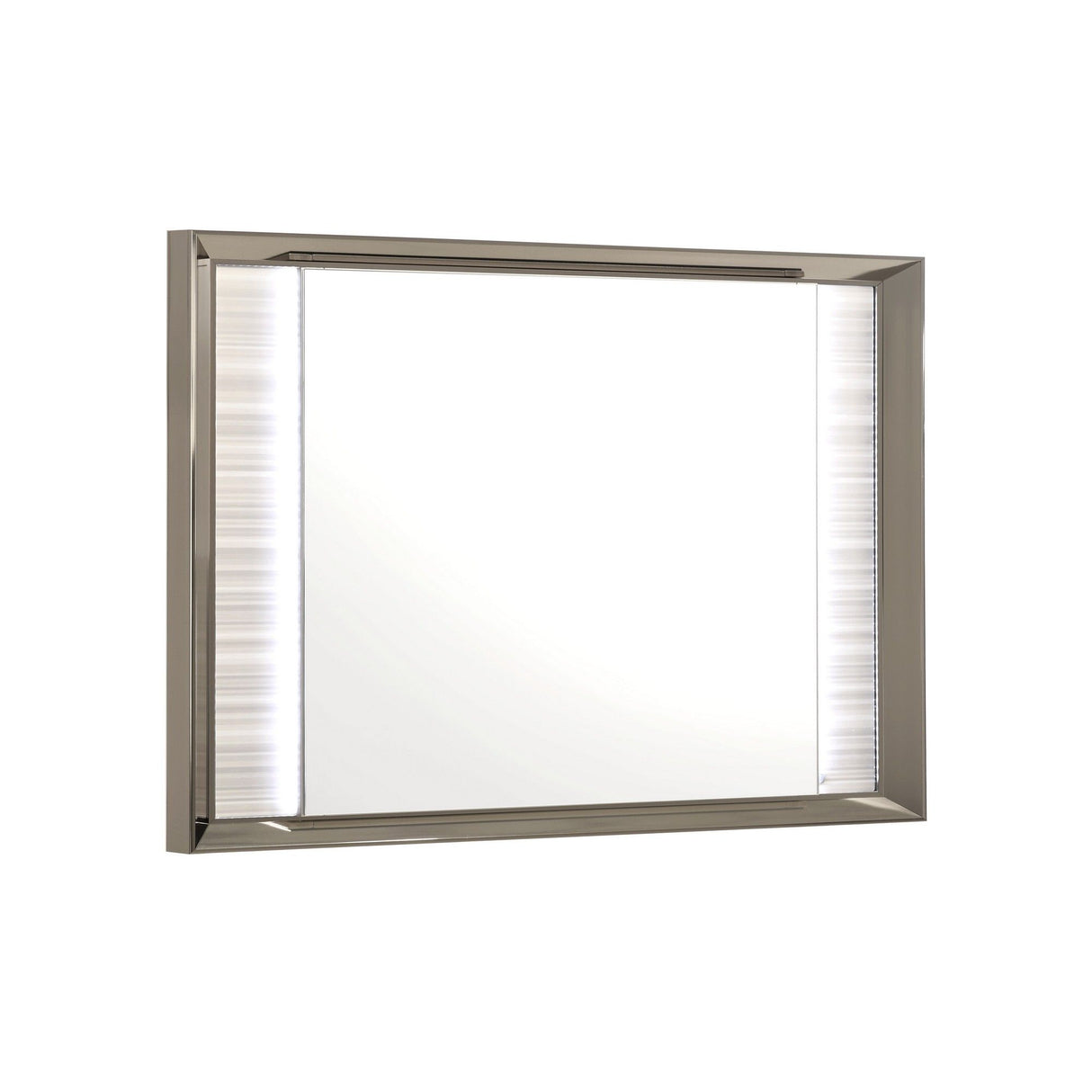 Star - Mirror With Built In LED And Frame - White
