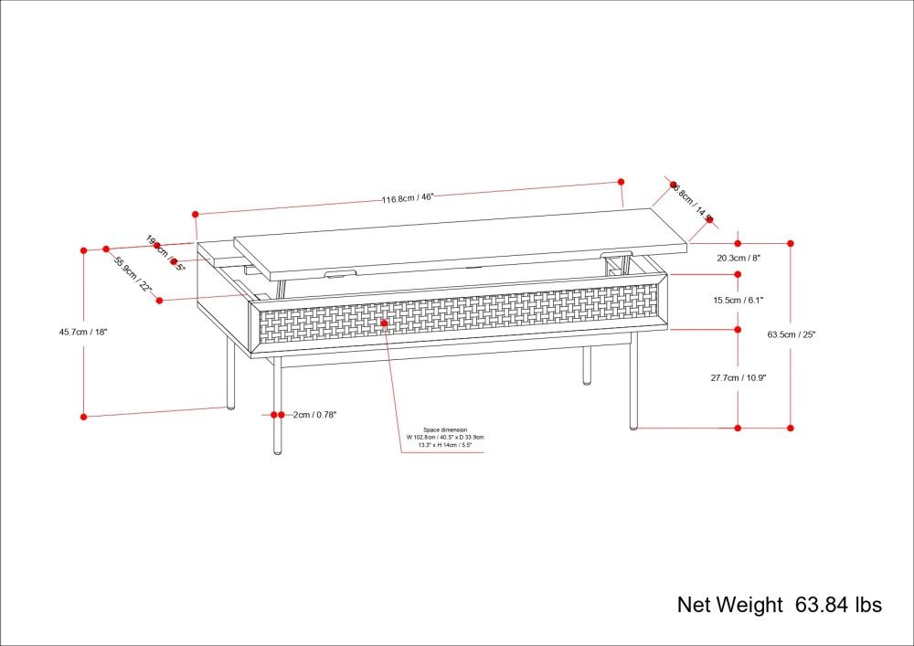 Reeves - Lift Top Coffee Table - Natural by Simpli-Home | Bel Furniture