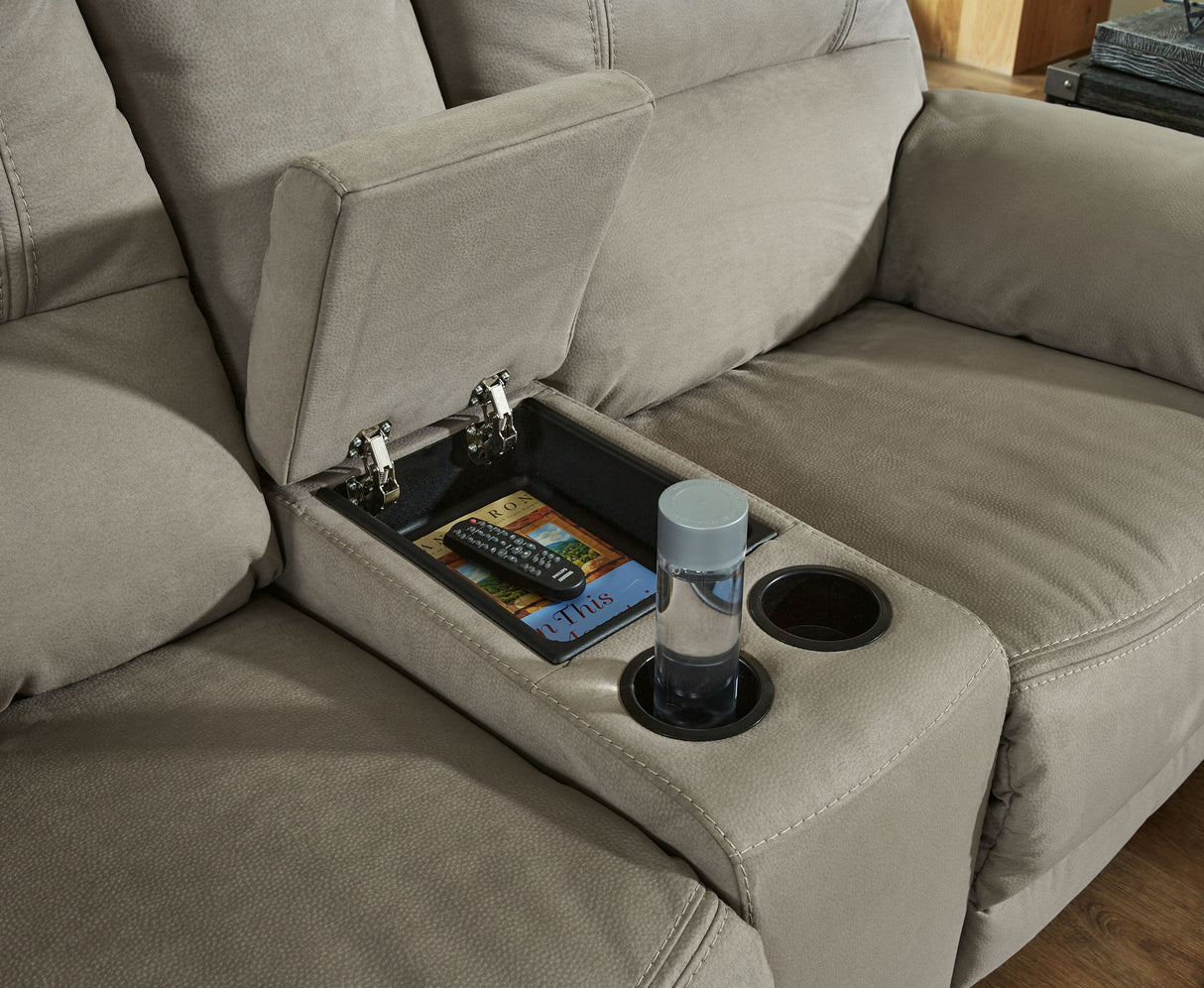 Next-Gen Gaucho - DBL Rec Loveseat w/Console - Putty