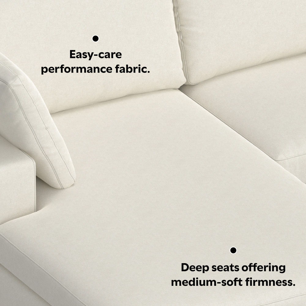 Charlie - Upholstered Deep Seater Sectional Sofa by Simpli-Home | Bel Furniture