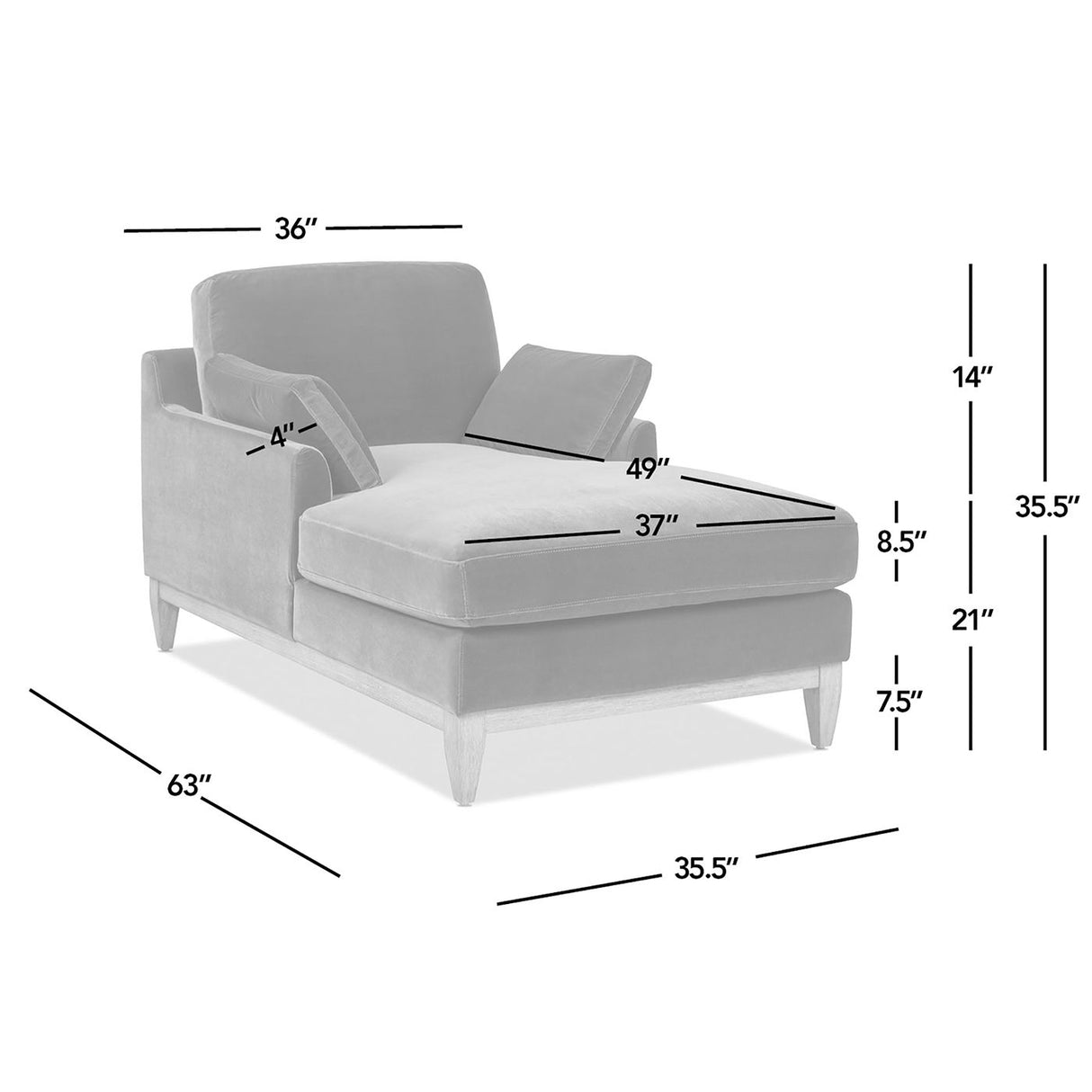 Pasadena - Modern Farmhouse Chaise Lounge Chair - Olive Green by Jennifer Taylor Home | Bel Furniture