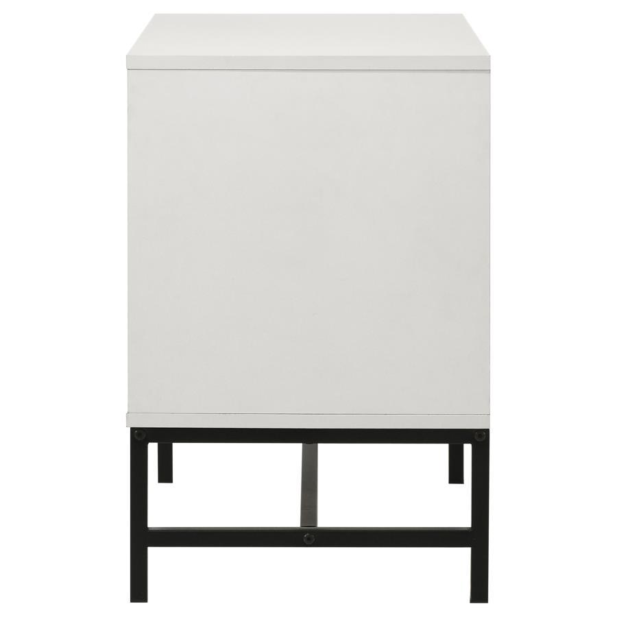 Sonora - 2-Drawer Nightstand Bedside Table - White by Coaster Fine Furniture | Bel Furniture