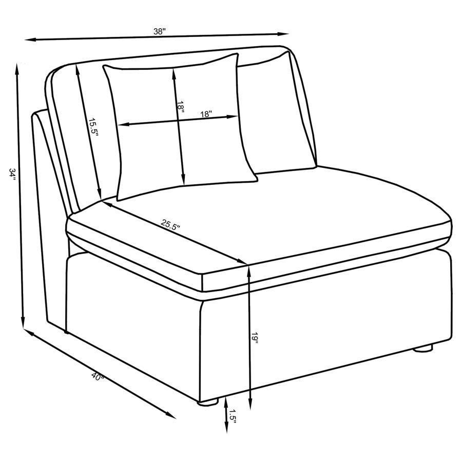 Hobson - Upholstered Modular Sectional Sofa by Coaster Fine Furniture | Bel Furniture