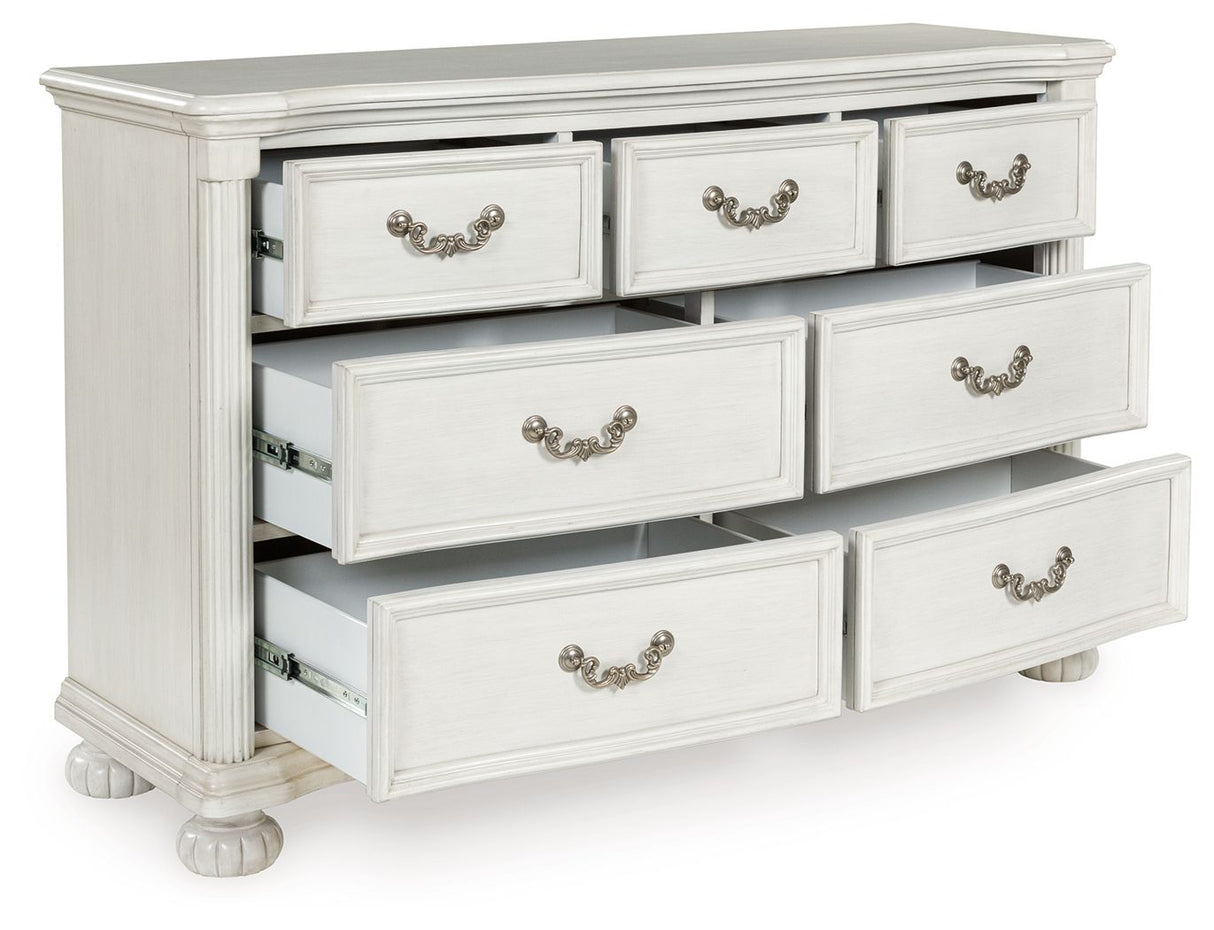 Montelaine - Antique White - Dresser by Benchcraft® | Bel Furniture