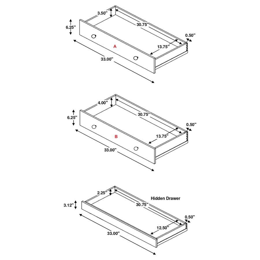 Arini - 5-Drawer Bedroom Chest by CoasterElevations | Bel Furniture