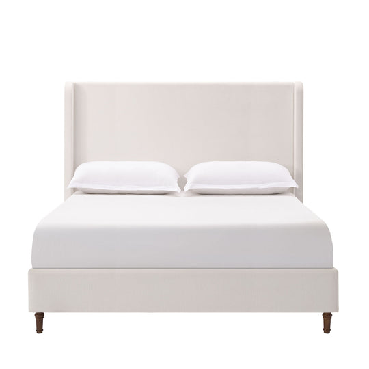 Harper - Tall Headboard Upholstered Bed / High Headboard / Elegant Simplicity / No Box Spring Needed