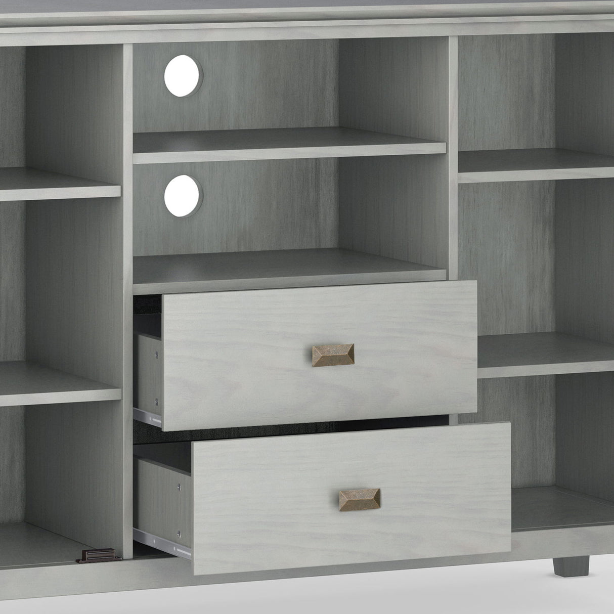 Artisan - Handcrafted, Tall TV Media Stand by Simpli-Home | Bel Furniture