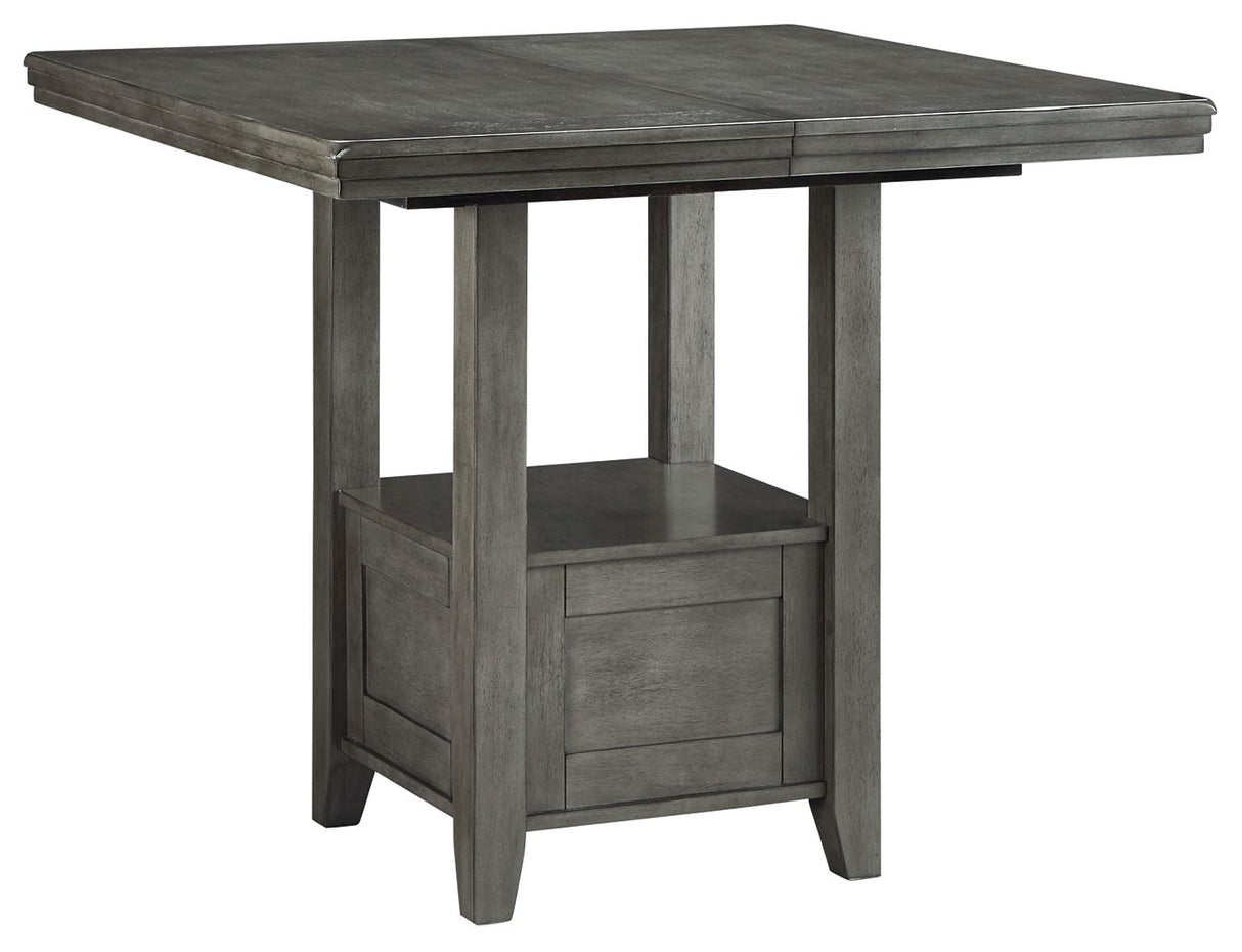 Hallanden - Gray - Rectangular Dining Room Counter Extension Table by Signature Design by Ashley® | Bel Furniture