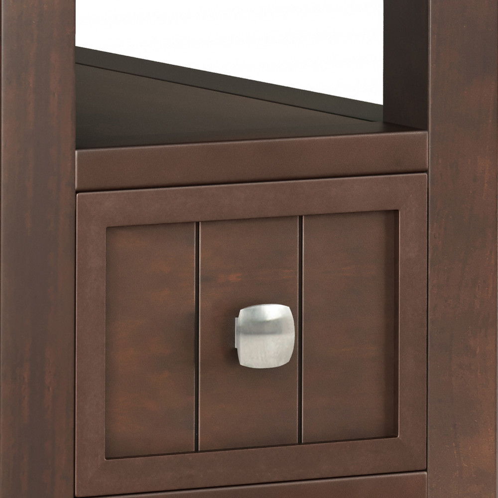 Acadian - Narrow Side Table With Drawer - Brown by Simpli-Home | Bel Furniture
