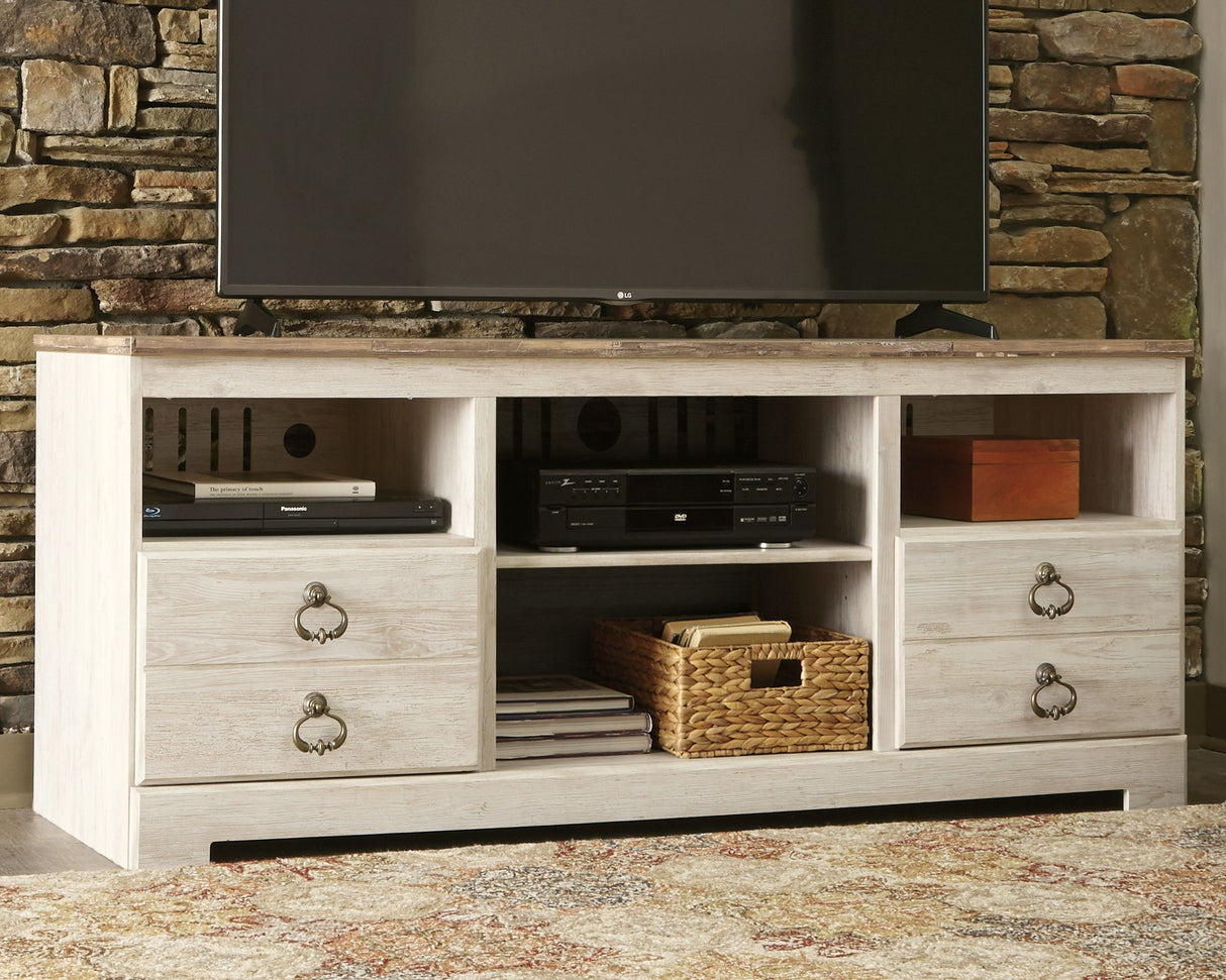 Willowton - Entertainment Center With Fireplace Option by Signature Design by Ashley® | Bel Furniture