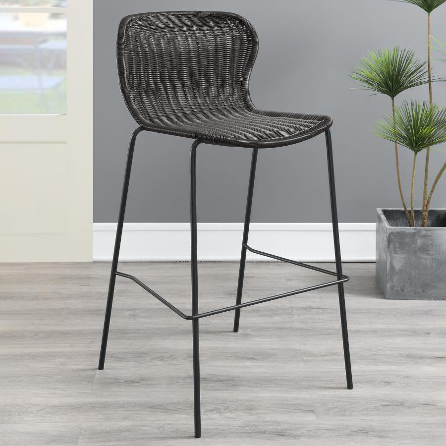 Mckinley - Faux Rattan Metal Chair (Set of 2) by CoasterEssence | Bel Furniture