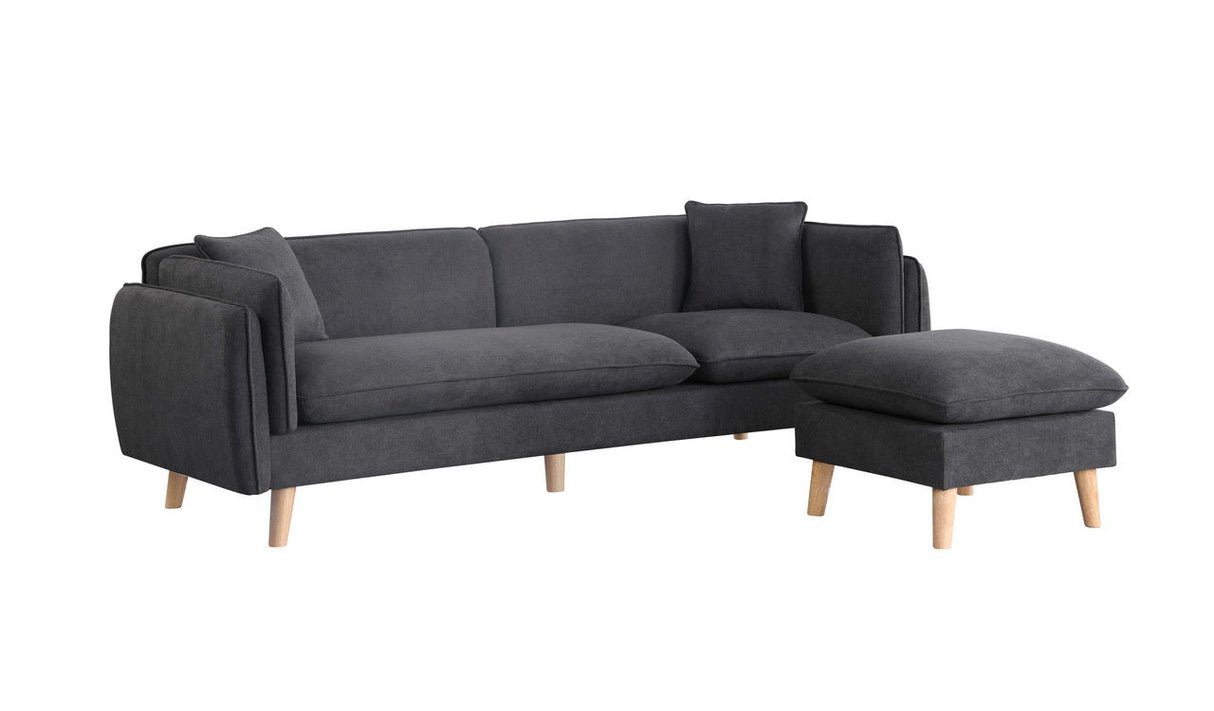 Brayden - Fabric Sectional Sofa Chaise by Lilola Home | Bel Furniture