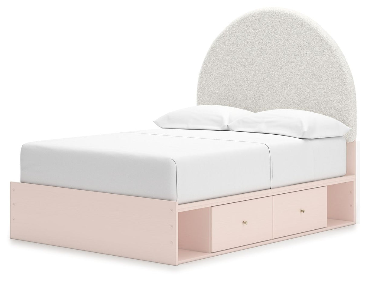 Wistenpine - Upholstered Panel Bed With Storage by Signature Design by Ashley® | Bel Furniture