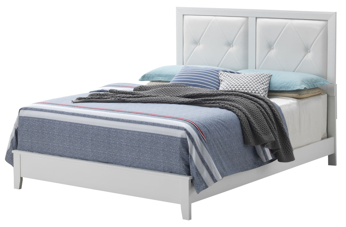 Padded Headboard Bed