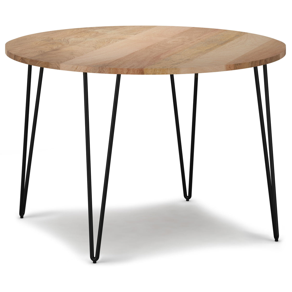 Hunter - Round Dining Table - Natural by Simpli-Home | Bel Furniture