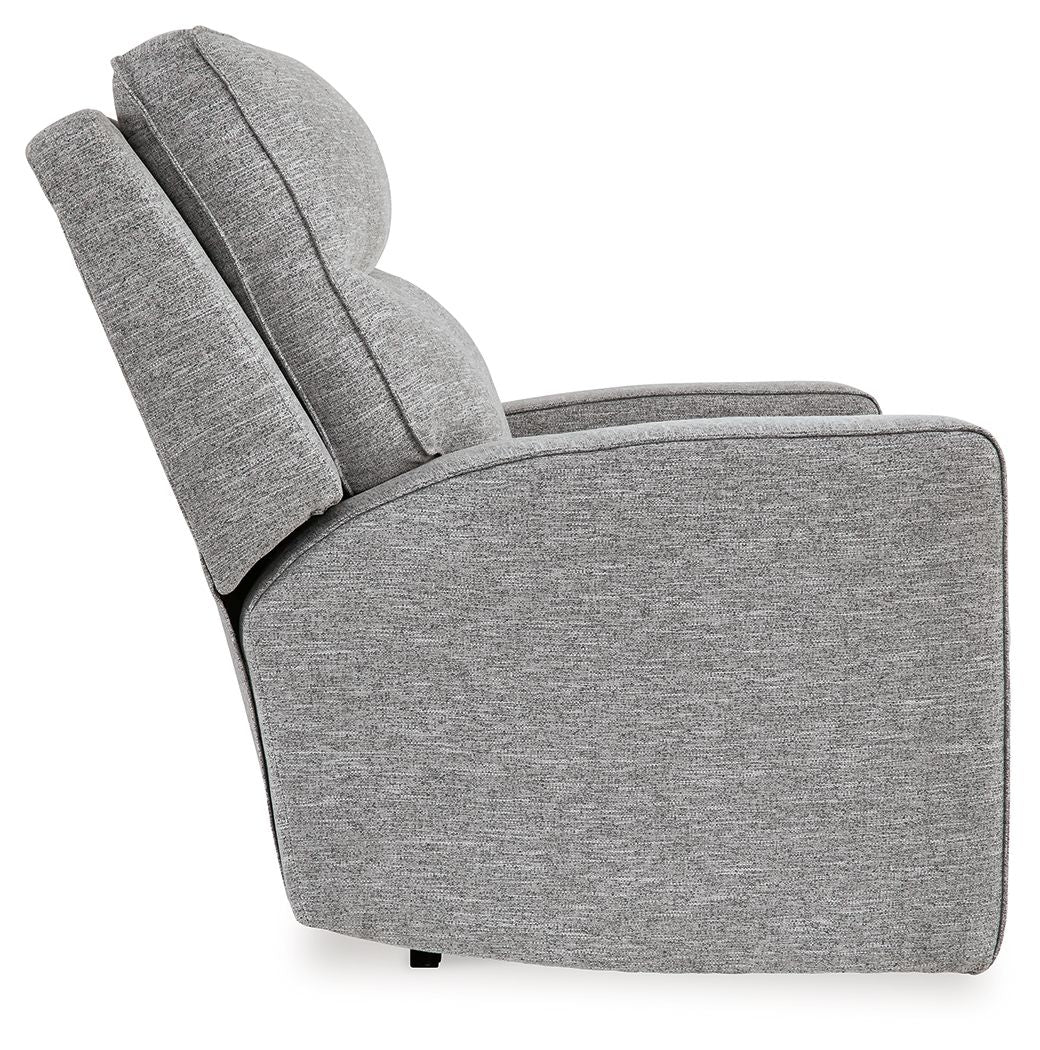 Biscoe - Pewter - Power Recliner /Adj Headrest by Signature Design by Ashley® | Bel Furniture