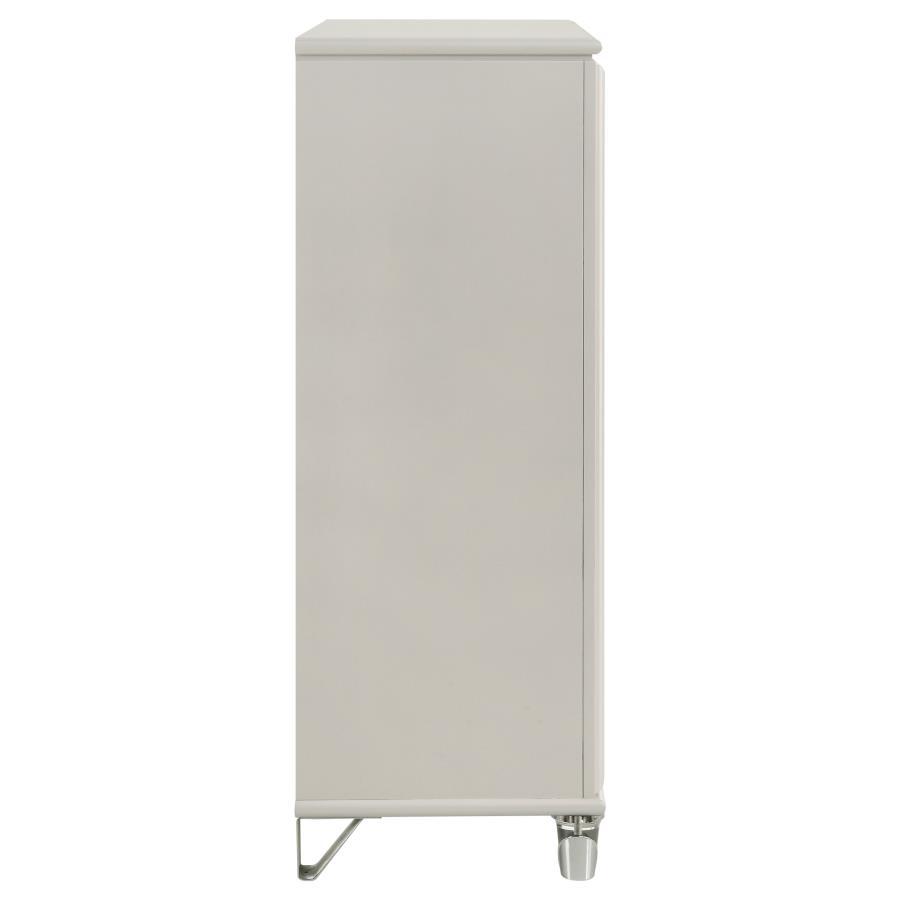 Olivia - 5-Drawer Bedroom Chest Of Drawers - Pearl White by Coaster Fine Furniture | Bel Furniture