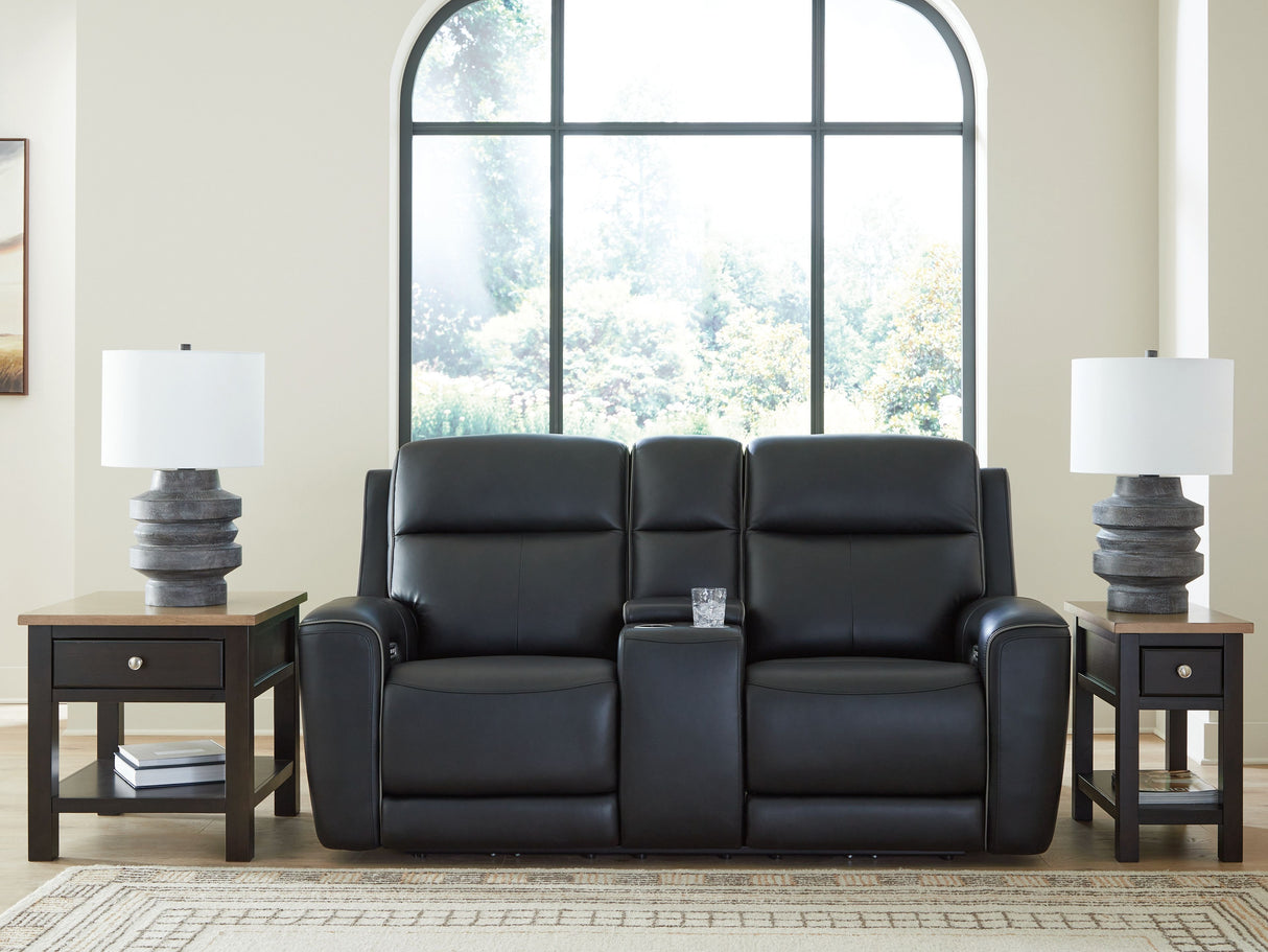 5Z-Comfort - Relaxation - Power Reclining Loveseat with Console / Adj Headrest by Signature Design by Ashley® | Bel Furniture