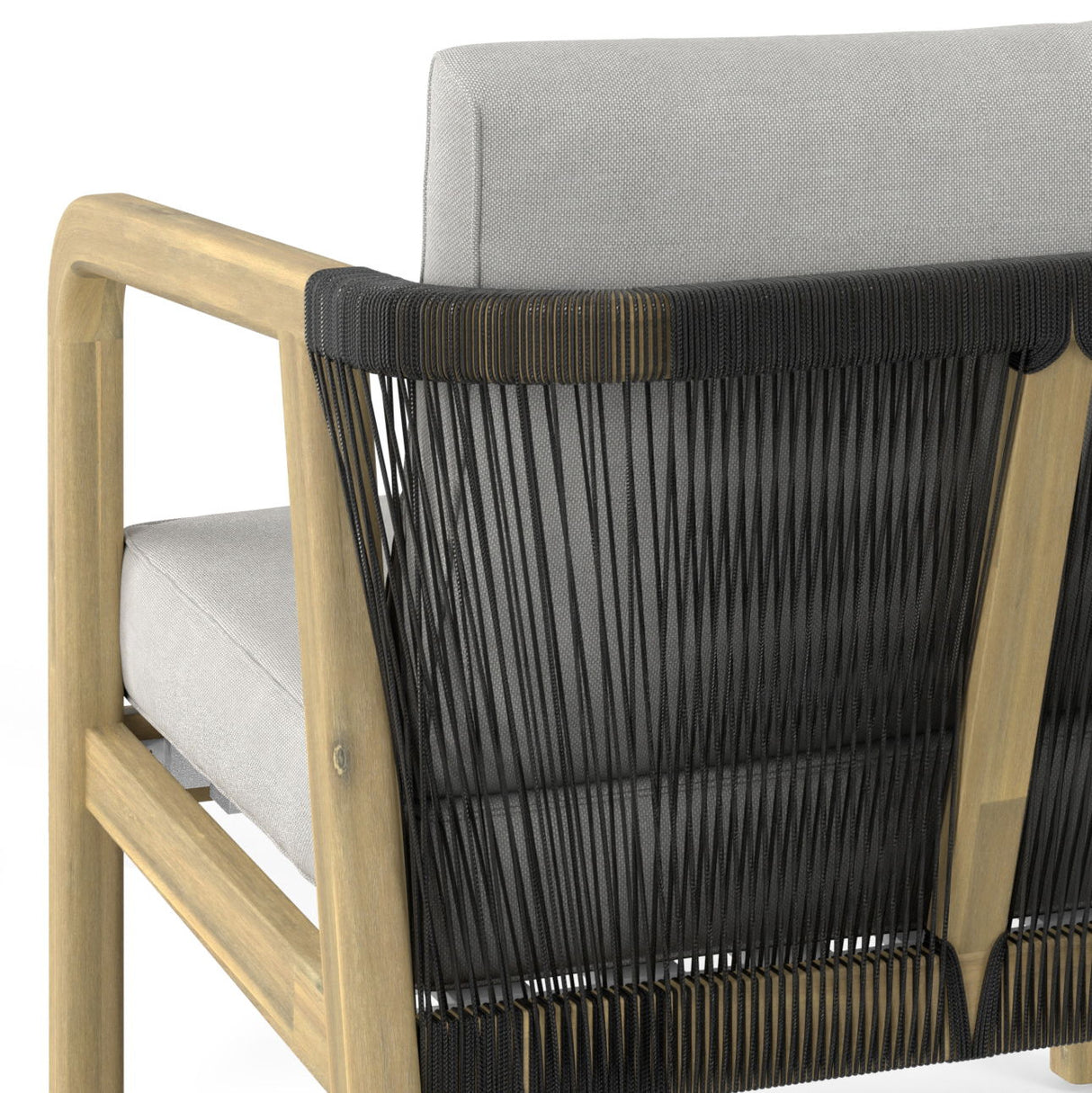 Palmetto - Outdoor Conversation Chair (Set of 2) - Stone Gray by Simpli-Home | Bel Furniture