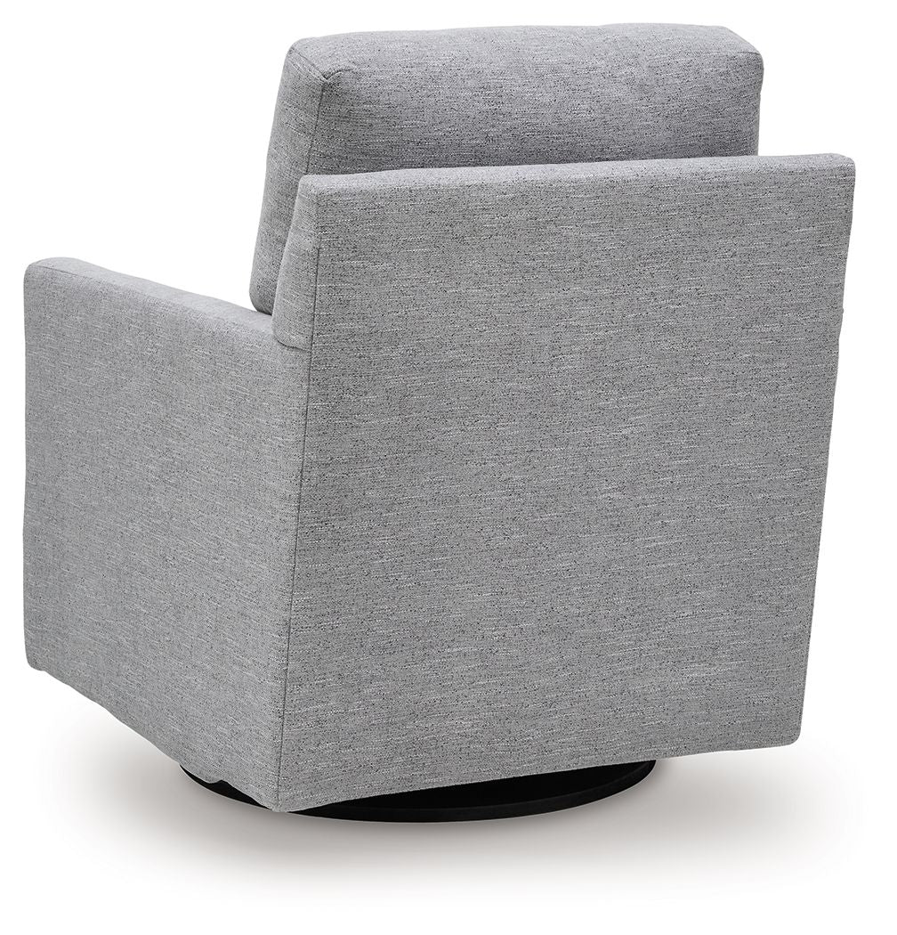Freybourne Next-Gen Nuvella - Swivel Accent Chair - Pewter