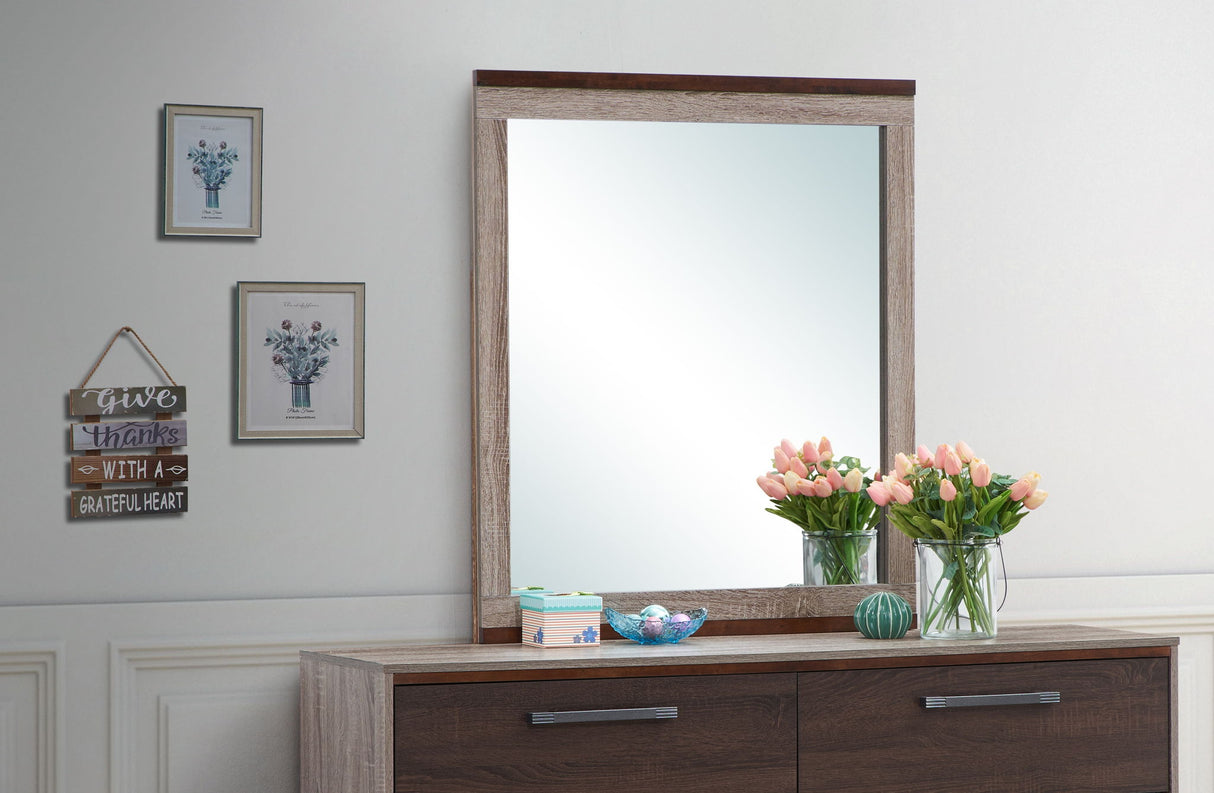 Magnolia - Mirror - Gray / Brown by Glory Furniture | Bel Furniture