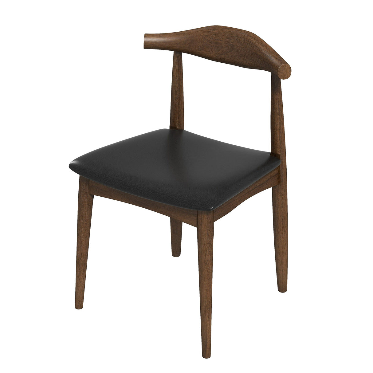 Destiny - Dining Chairs (Set of 2) - Black / Dark Brown