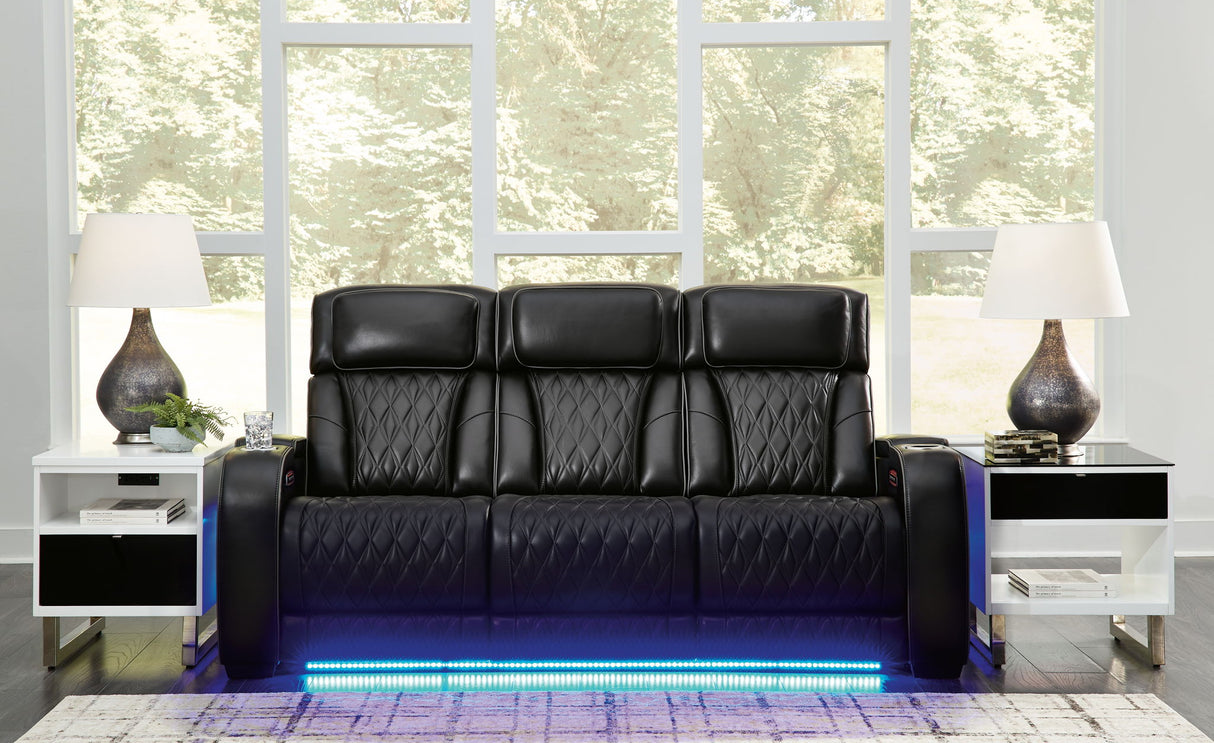Boyington - Black - 2 Pc. - Power Reclining Sofa And Loveseat by Signature Design by Ashley® | Bel Furniture