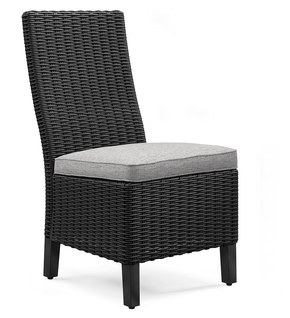 Beachcroft - Side Chair With Cushion (Set of 2) - Black / Light Gray