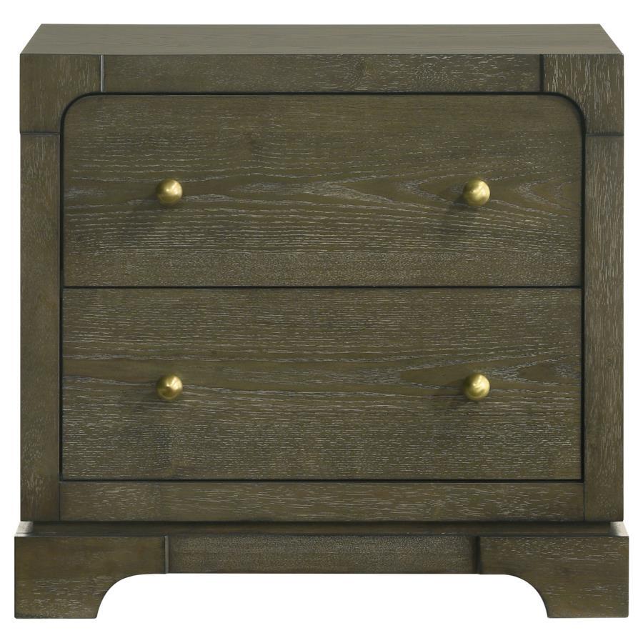 Gran Park - 2-Drawer Nightstand Bedside Table - Dark Cocoa by Coaster Fine Furniture | Bel Furniture