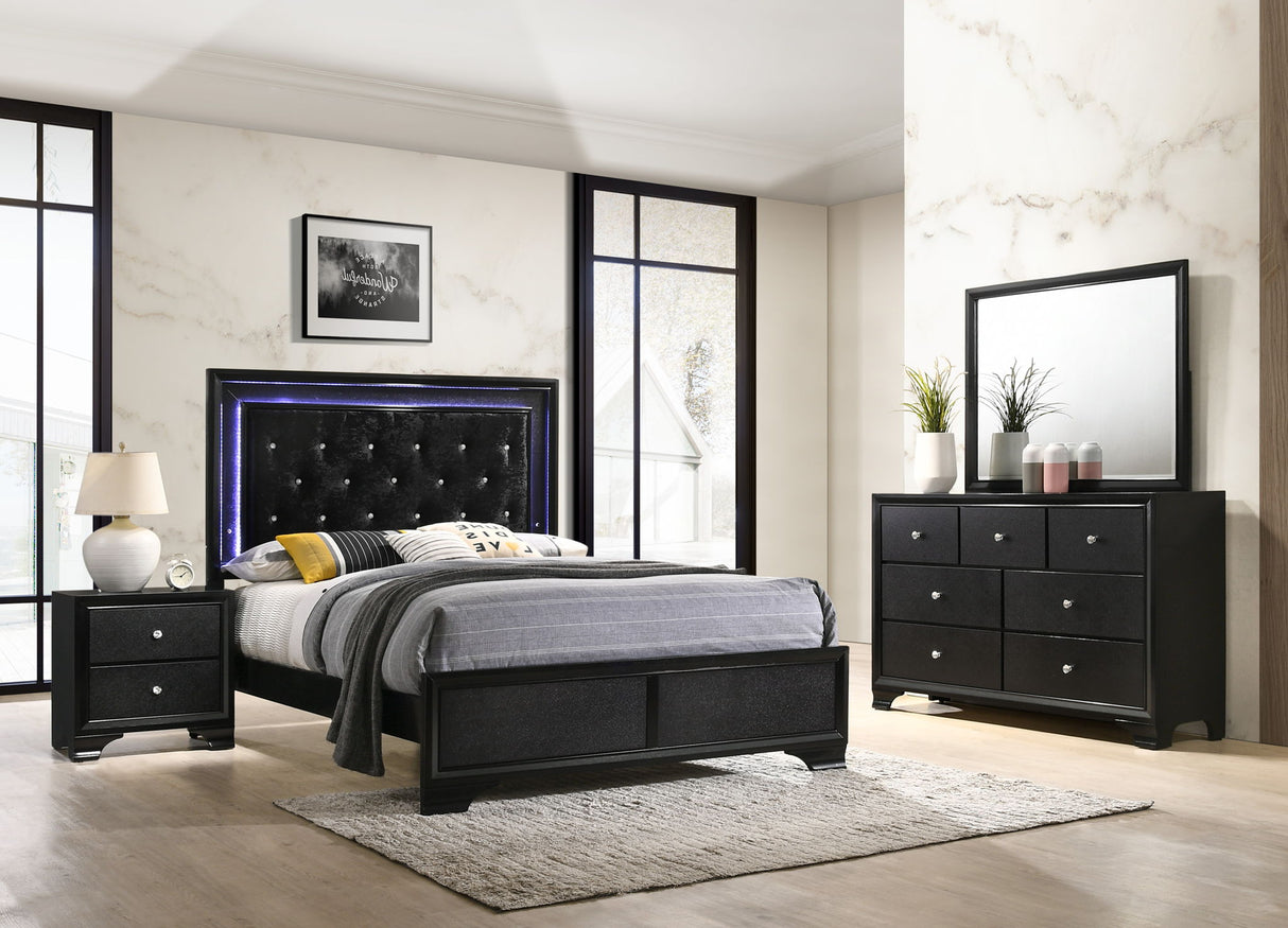 Micah - Bedroom Set Black by Crown Mark | Bel Furniture