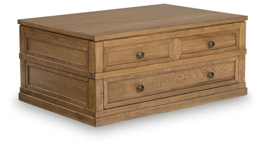 Sharlance - Light Brown - Lift Top Cocktail Table by Signature Design by Ashley® | Bel Furniture