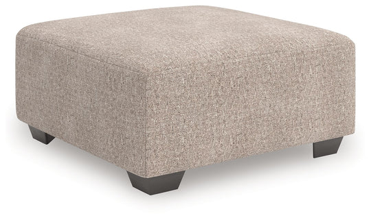 Newellen Oversized Accent Ottoman Beige