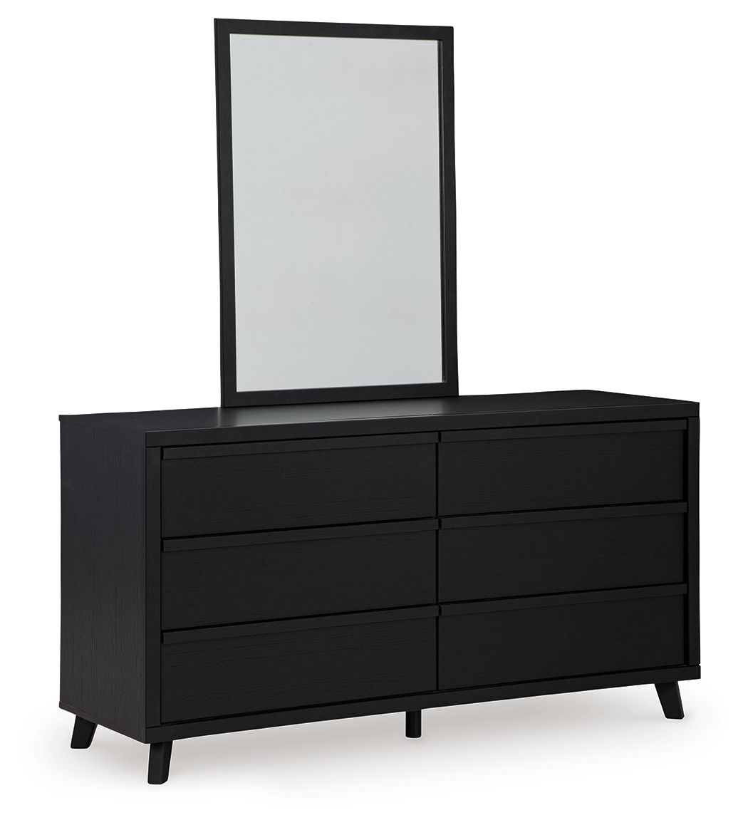 Danziar - Black - Dresser And Mirror by Signature Design by Ashley® | Bel Furniture