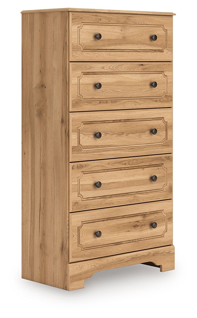 Aleaport - Warm Brown - Five Drawer Chest by Signature Design by Ashley® | Bel Furniture