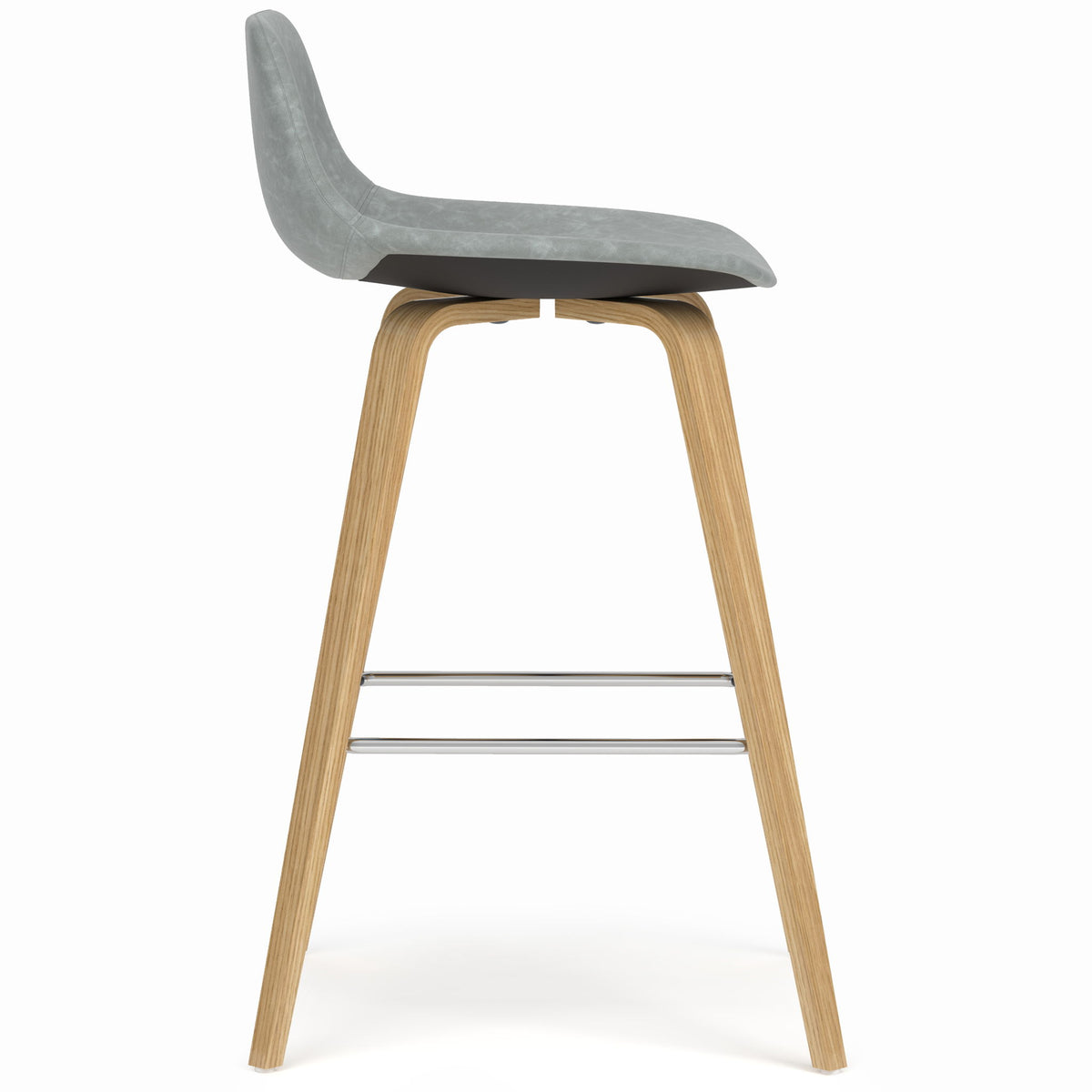 Randolph - Counter / Bar Height Stool Upholstered (Set of 2) - Gray