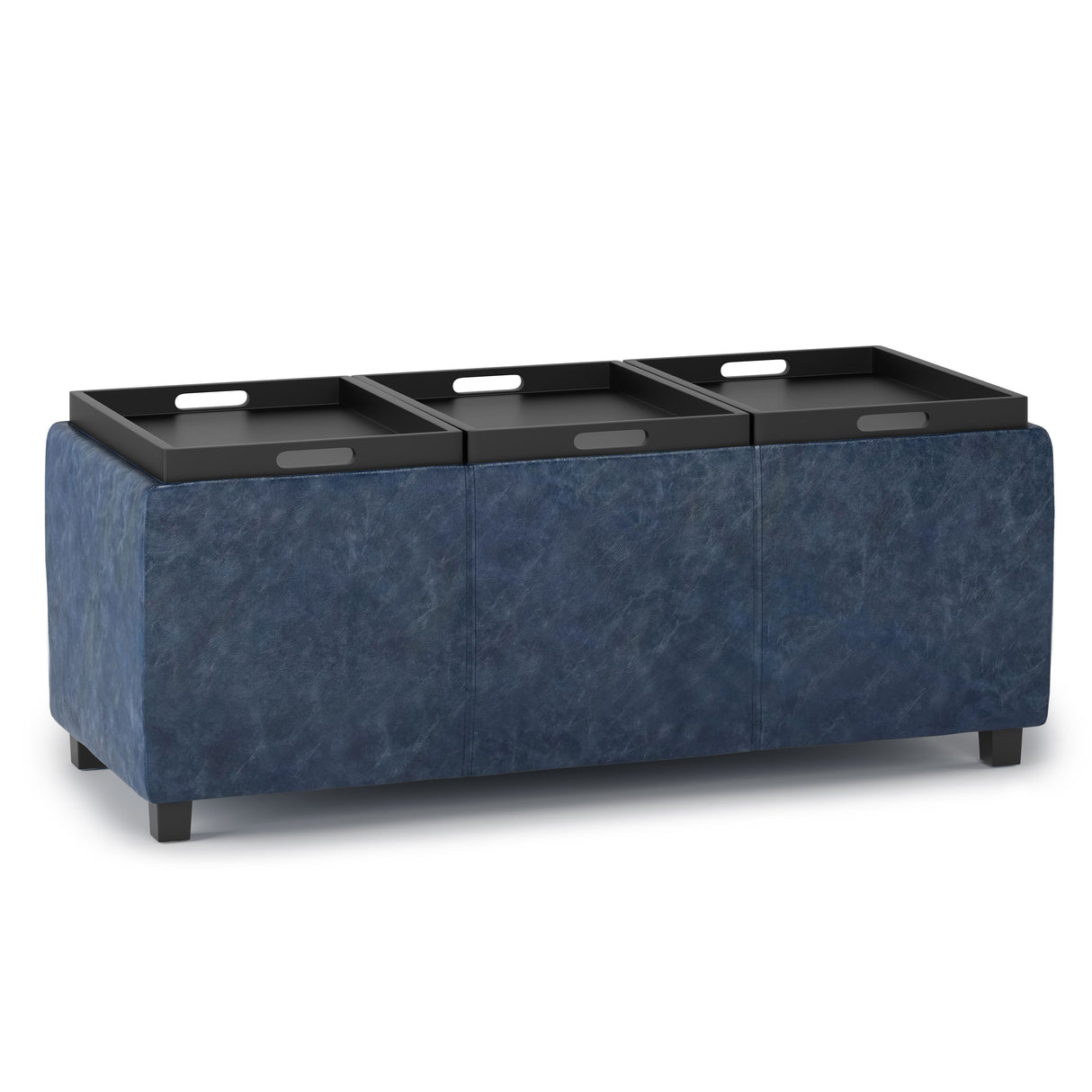 Avalon - Upholstered Storage Ottoman by Simpli-Home | Bel Furniture