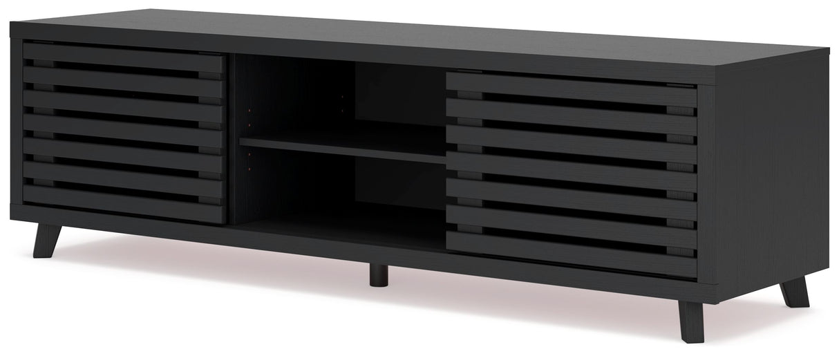 Danziar - Black - Extra Large TV Stand by Signature Design by Ashley® | Bel Furniture