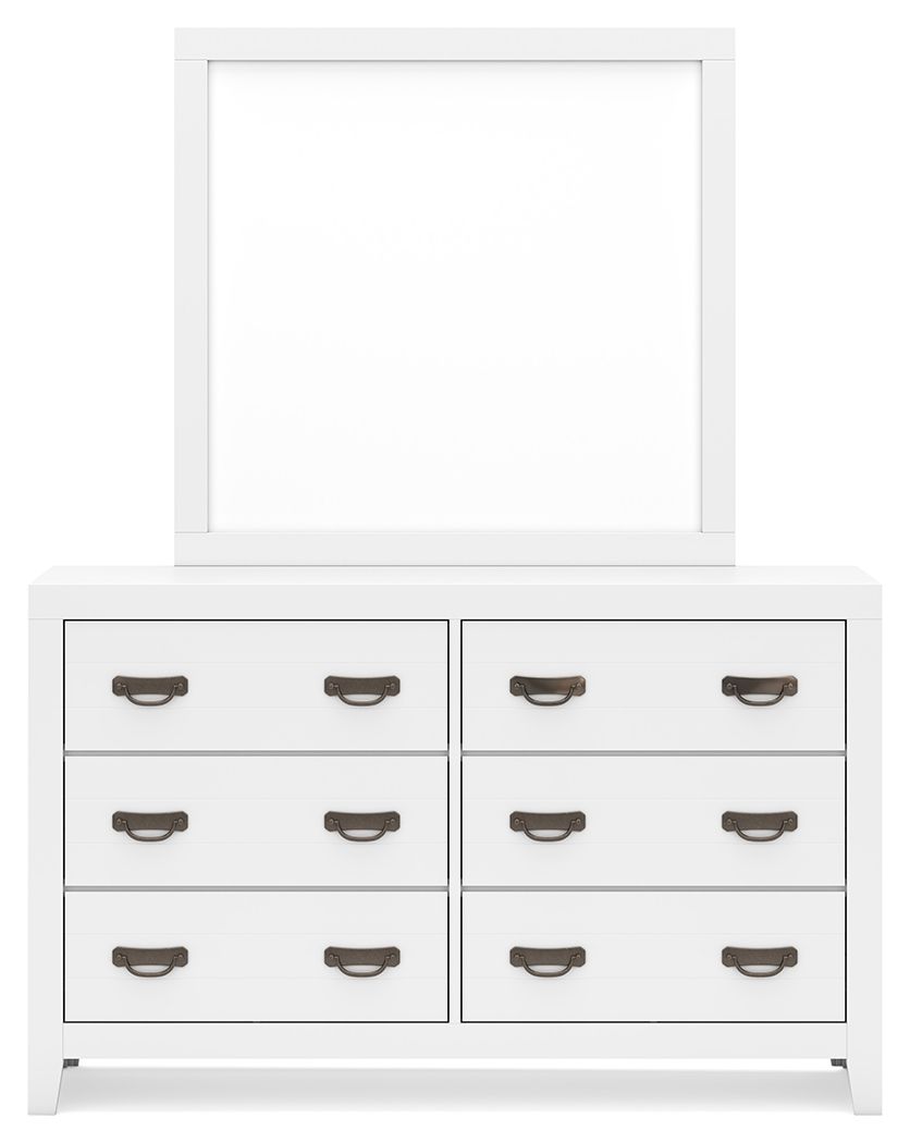 Binterglen - White - Dresser And Mirror by Signature Design by Ashley® | Bel Furniture
