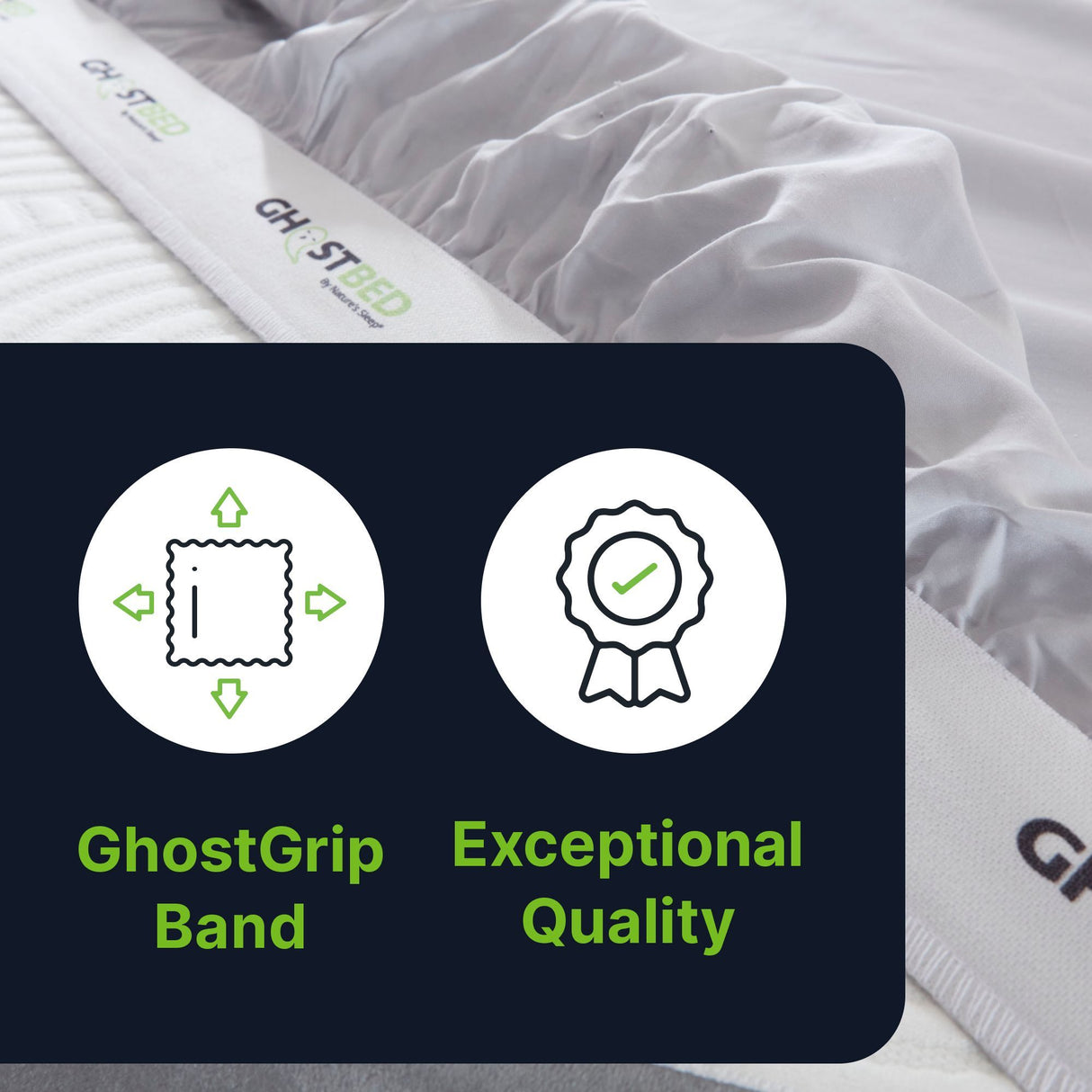 Sheet Set Luxurious Supima Cotton, Wrinkle Resistant, Breathable, With 2 Ghostgrip Band