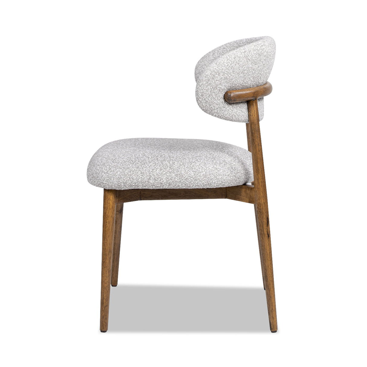 Locke - Modern Upholstered Dining Chair With Frame - Salt / Pepper by Jennifer Taylor Home | Bel Furniture