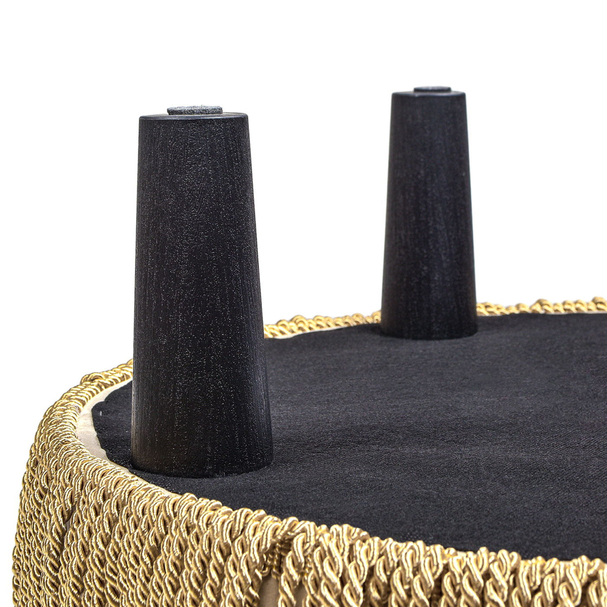 Yolanda - Round Upholstered Accent Ottoman by Jennifer Taylor Home | Bel Furniture