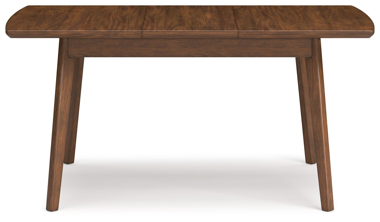 Lyncott - Brown - Rectangular Dining Room Butterfly Extension Table by Signature Design by Ashley® | Bel Furniture