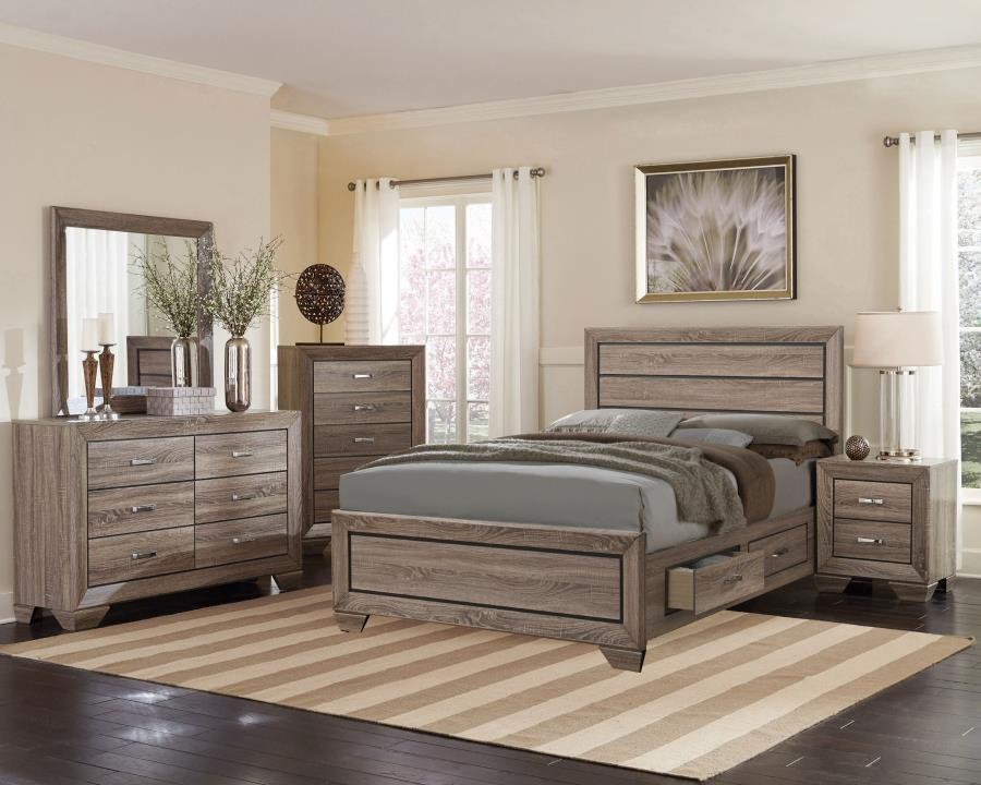 Kauffman - Wood Storage Panel Bed by CoasterEveryday | Bel Furniture