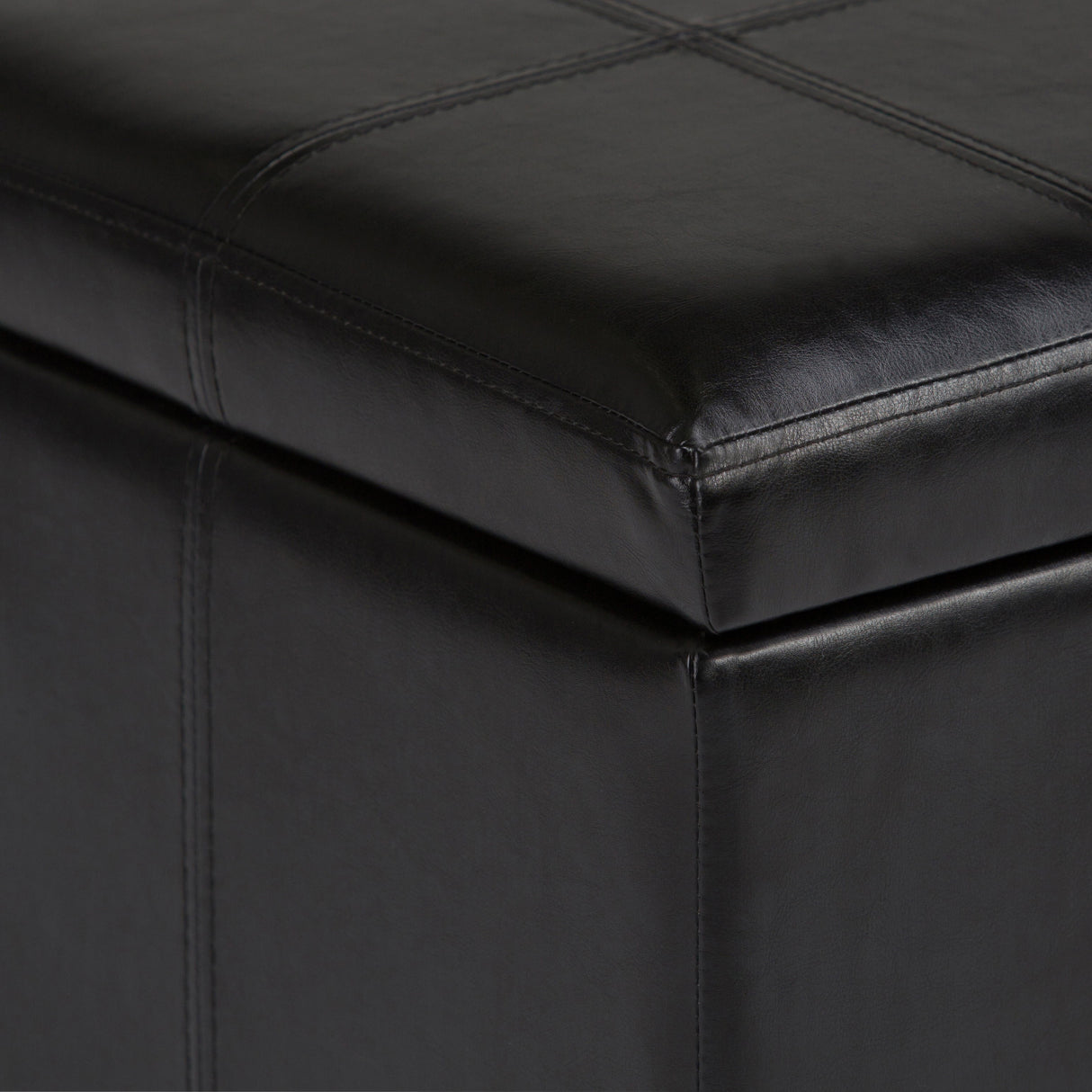 Amelia - Transitional Storage Ottoman Bench by Simpli-Home | Bel Furniture