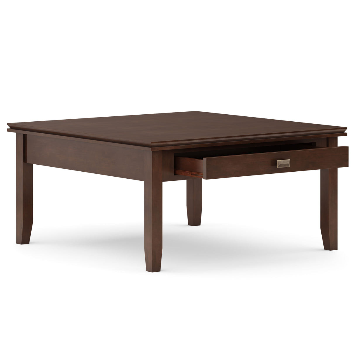 Artisan - Square Coffee Table - Russet Brown by Simpli-Home | Bel Furniture