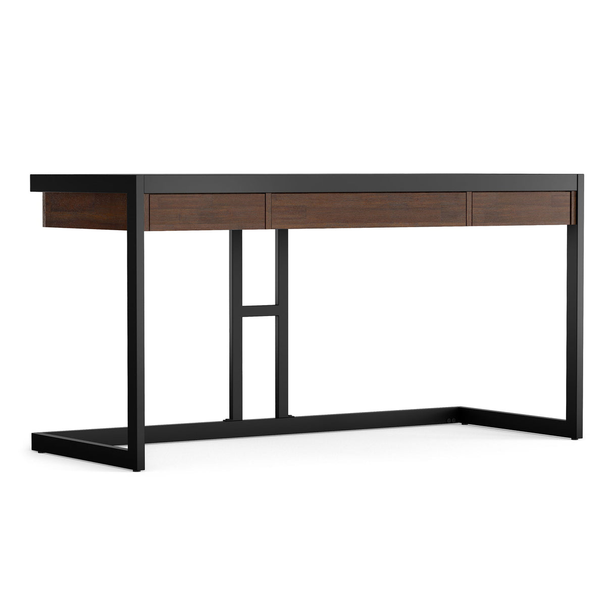 Erina - Desk - Distressed Charcoal Brown