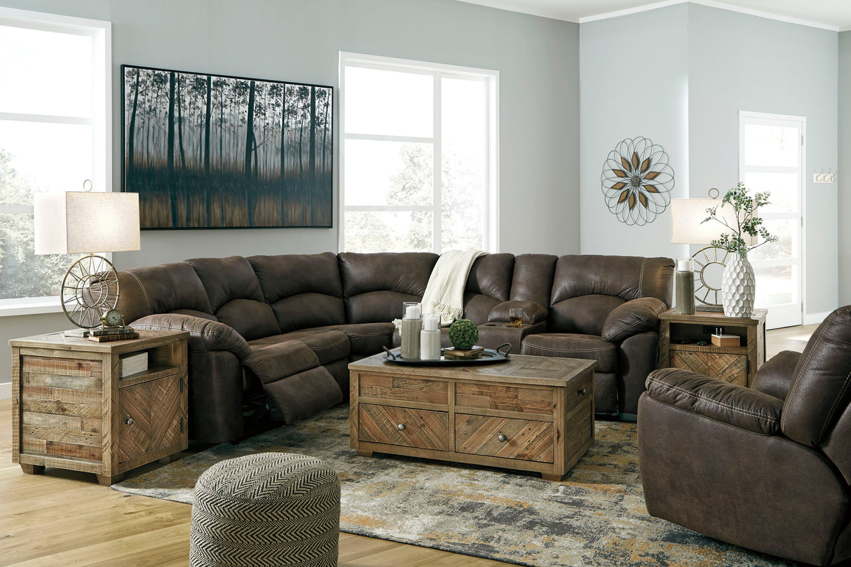 Tambo - Reclining Living Room Set Dark Brown by Signature Design by Ashley® | Bel Furniture