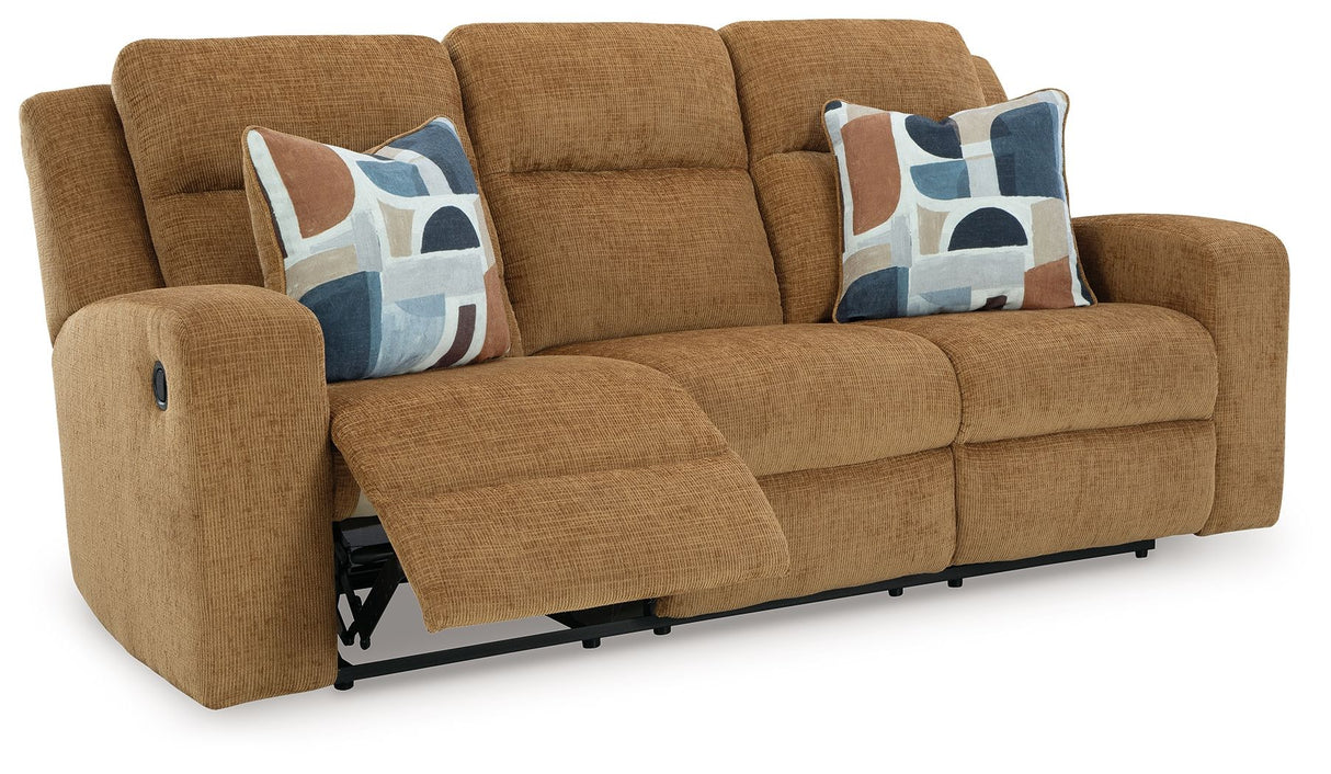 Kanlow - Reclining Sofa - Honey